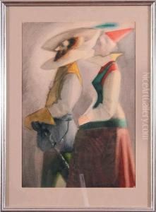 Para W Strojach Renesansowych, 1938 R. by Norbert Strassberg