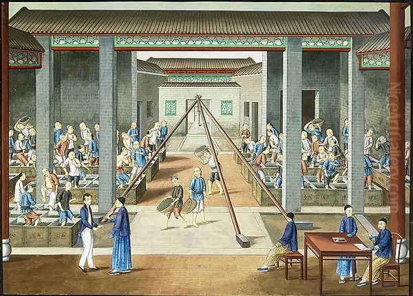 Tea culture: weighing and purchasing tea - view 1