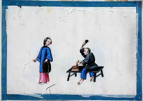 Noblewoman with a tradesman, 1850s - view 1