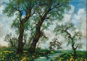 Sommerlandschaft. by Carl Strathmann