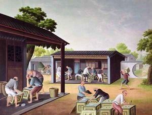 Packing Tea into Boxes by Anonymous Artist