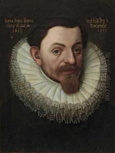 Herrenportrat. by Lorenz Strauch