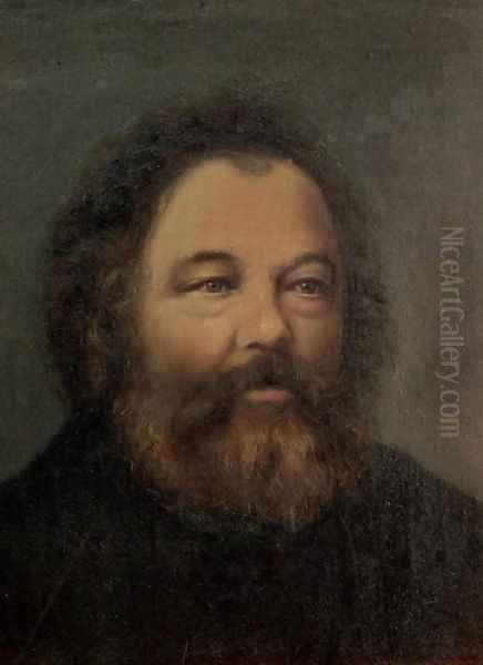 Portrait of Mikhail Aleksandrovitch Bakunin 1814-1876 c.1865 - view 1