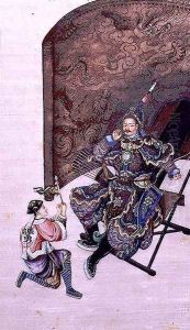 Seated Warrior with a Soldier by Anonymous Artist
