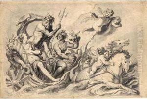 The Triumph Of Neptune And Amphitrite by Caspar Strauss