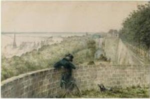 Along The Wall; Ramparts Of Boulogne by Thomas Streatfield