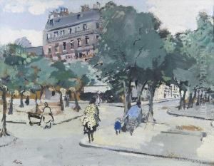 Personnages Dans Les Rues De Paris by Paul Strecker