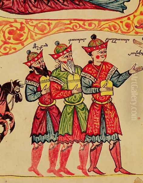 The Three Magi, detail from the Nativity - view 1