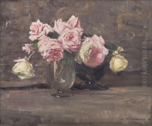 La France Roses by Arthur Streeton