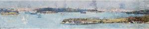 Panoramic View Of Sydney Harbour, Across Cremorne by Arthur Streeton