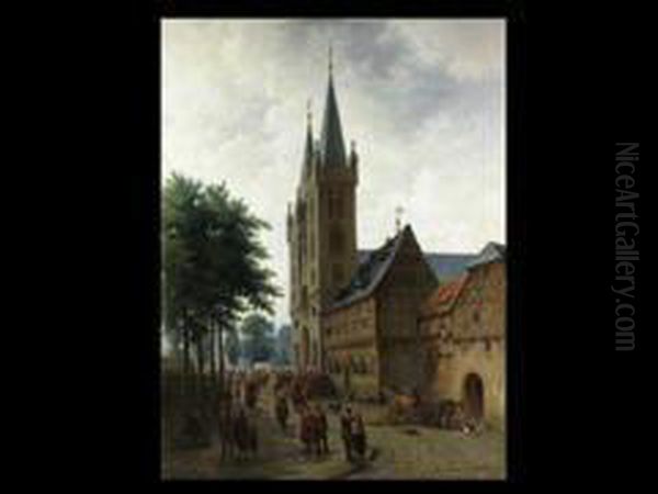 Der Domplatz Mit Domkeller In Halberstadt - view 1