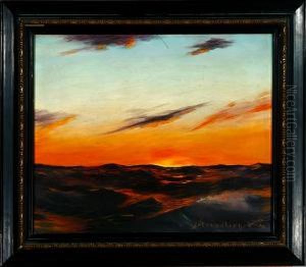 Evening Sun Over The Ocean - view 1