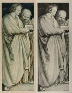 Der Evangelist Johannes Und Der Apostel Petrus. 1848 Der Evangelist Johannes Und Der Apostel Petrus. 1848