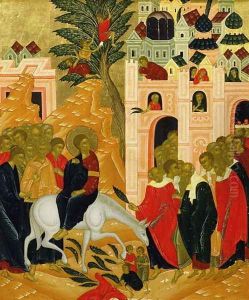 Christs Entry into Jerusalem, icon