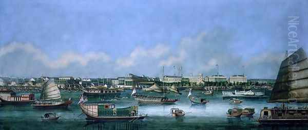 View of the Waterfront at Canton, c.1855 - view 1