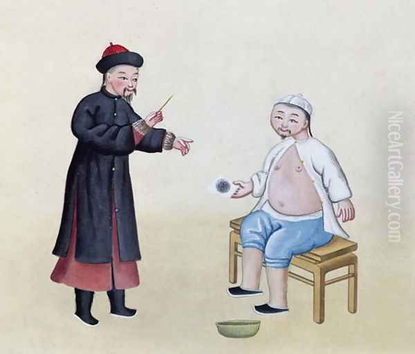 An Acupuncturist with his patient, c.1785 - view 1