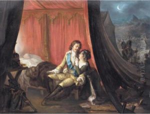Peter The Great Meeting His Lover by Peter Eduard Strohling
