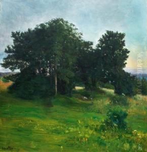 Lovtraer, Aftenlys 1898 by Halfdan Strom