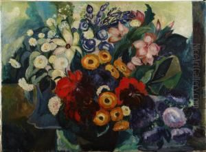 Blomsterstilleben by Elsa Strom-Ciacelli