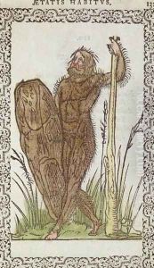The Wild man, from 'Omnium Fere Gentiumr' by Jean Sluperji, Antwerp, 1572