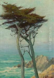Carmel Coastal S L/r: E. Strong O/c 14x10.5 by Elizabeth Strong