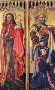 St. John the Baptist and St. Peter, from the Altarpiece of Pierre Rup, c.1450 by Anonymous Artist