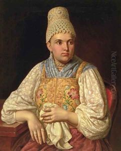 Portrait of Anna Petrovna Filatova, c.1840 by Anonymous Artist