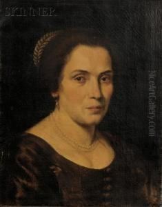 Kopf Einer Frau In Mittleren Jahren