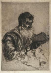 4 Portraits Of Jewish Men by Hermann Struck