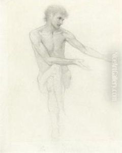 Study For The Central Figure Of Passing Days