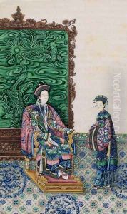 Empress Seated with a Lady by Anonymous Artist