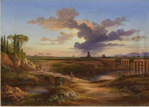 La Via Appia, Campagna Romana by Arthur John Strutt