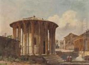 Temple Of Vesta, Rome by Jacob George Strutt