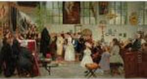 The Confirmation Class by August Wilhelm Stryowski