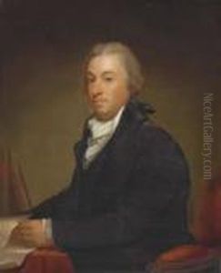 Portrait Of Robert R. Livingston by Gilbert Stuart