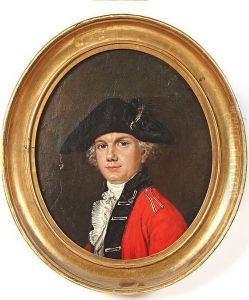 Portrait Of A General, Head And Shoulders Wearing A Bicorn Hat by Gilbert Stuart