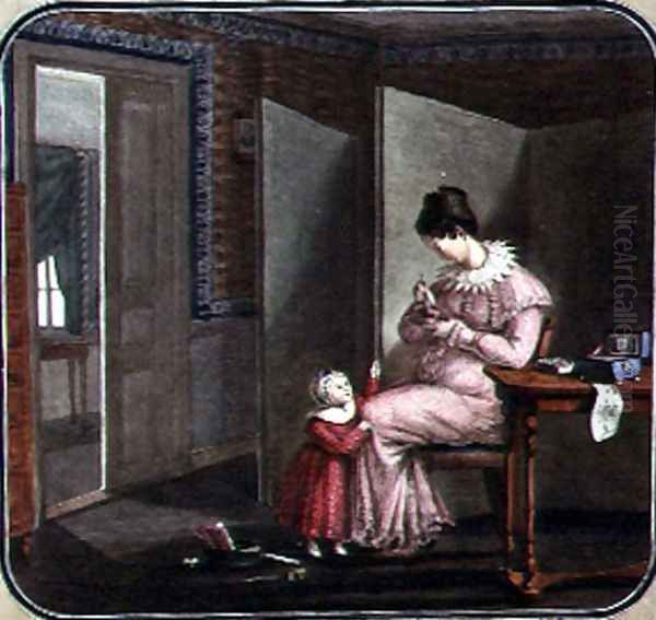 Mother and Child in an Interior, 1820 - view 1