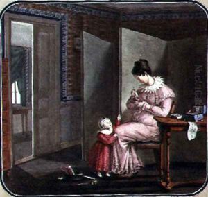 Mother and Child in an Interior, 1820 by Anonymous Artist