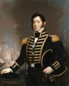 A Portrait Of Commodore Oliver Hazard Perry by Jane Stuart