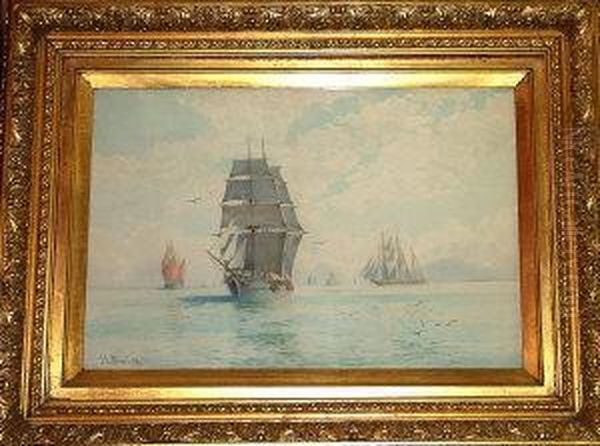Shipping In A Pearly Sea - view 1