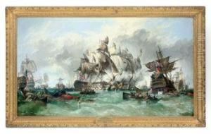 Trafalgar: Almost The End Of The Day, With Victory Assured by William Stuart