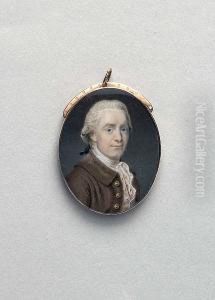 Portrait Miniature Of A Gentleman by Henry Stubble