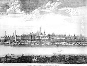 Moscow, plate 19 from Views of Palaces, Churches and Buildings, 1886 by Anonymous Artist