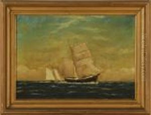 Ships Off The Coast by William Pierce Stubbs