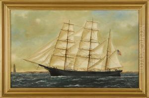 A Full-rigged Ship Off Minot's Light - view 1