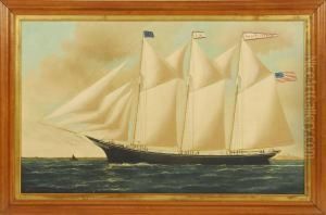 The Schooner Zacheus Sherman by William Pierce Stubbs