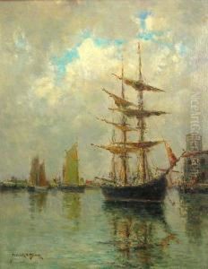 Boats In A Harbor (the Last Haren) by Dedrick Brandes Stuber