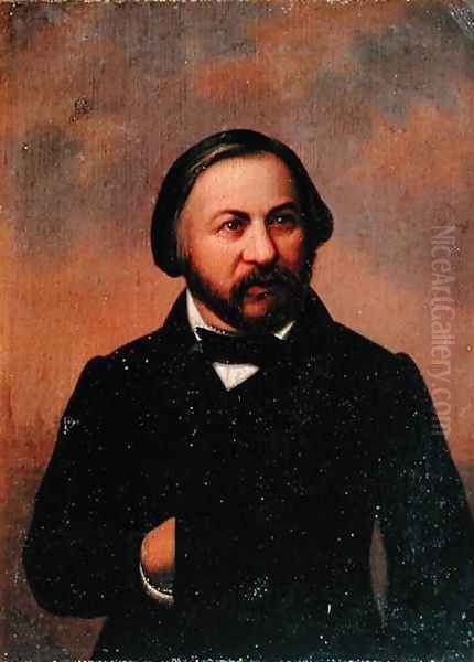 Portrait of Mikhail Ivanovich Glinka 1804-57, 1850s - view 1