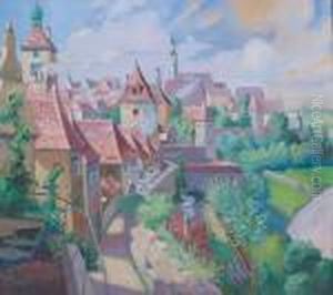Mittelfrankische Kleinstadt by Robert Emil Stubner