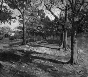 Herbstliche Allee by Robert Emil Stubner